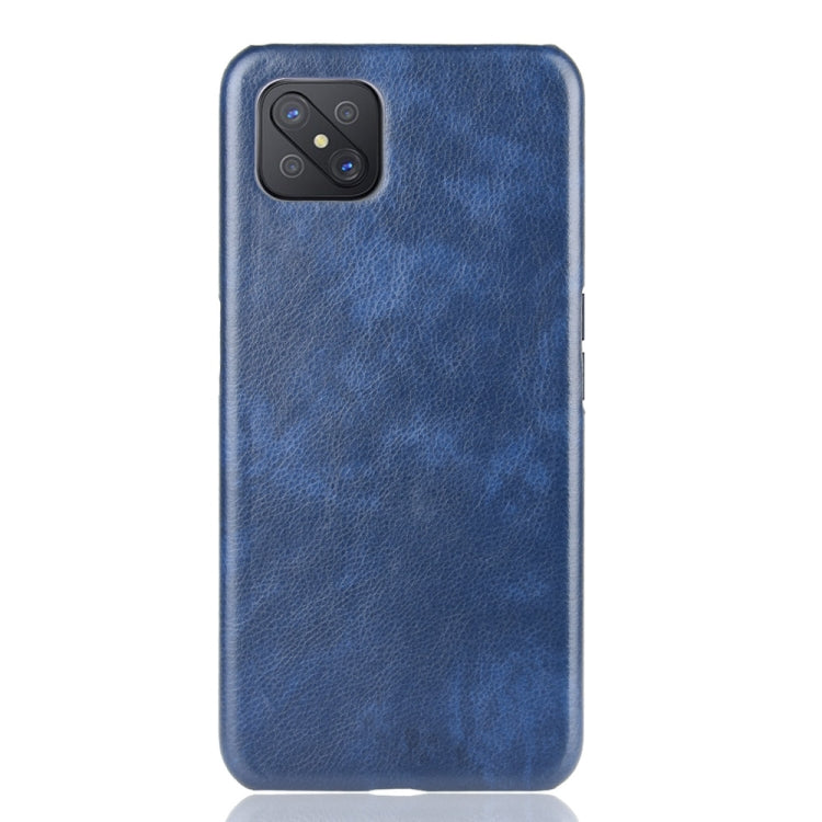 For OPPO A92s Shockproof Litchi Texture PC + PU Case