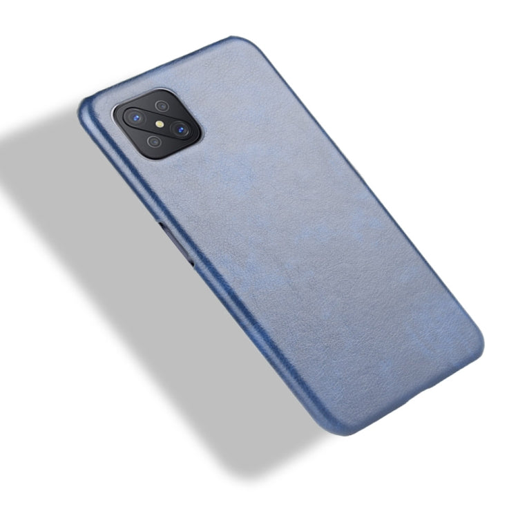 For OPPO A92s Shockproof Litchi Texture PC + PU Case