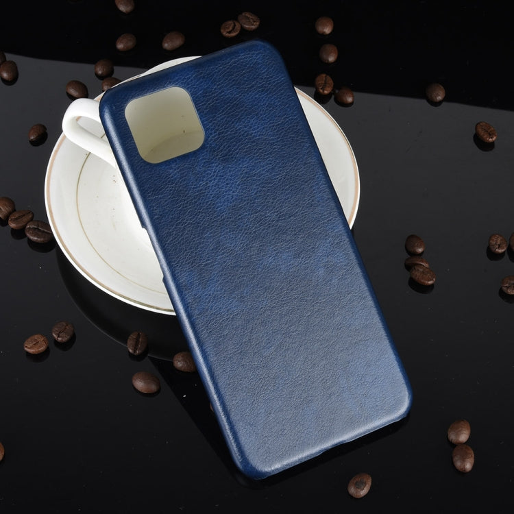 For OPPO A92s Shockproof Litchi Texture PC + PU Case