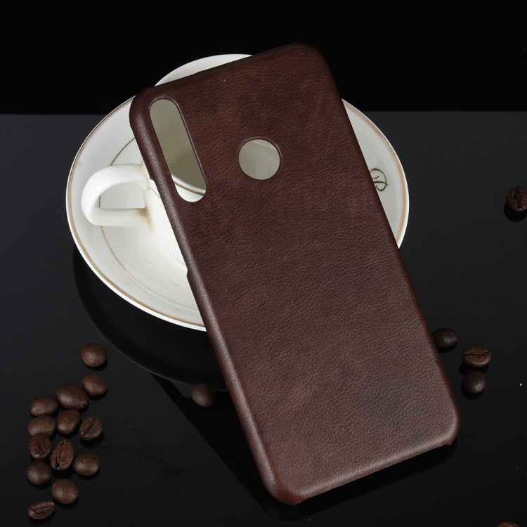 For Huawei Honor 9C Shockproof Litchi Texture PC + PU Case