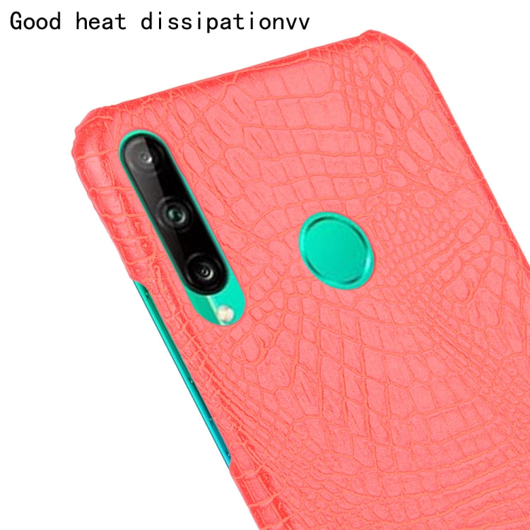 For Huawei Honor 9C Shockproof Crocodile Texture PC + PU Case