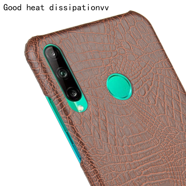 For Huawei Honor 9C Shockproof Crocodile Texture PC + PU Case