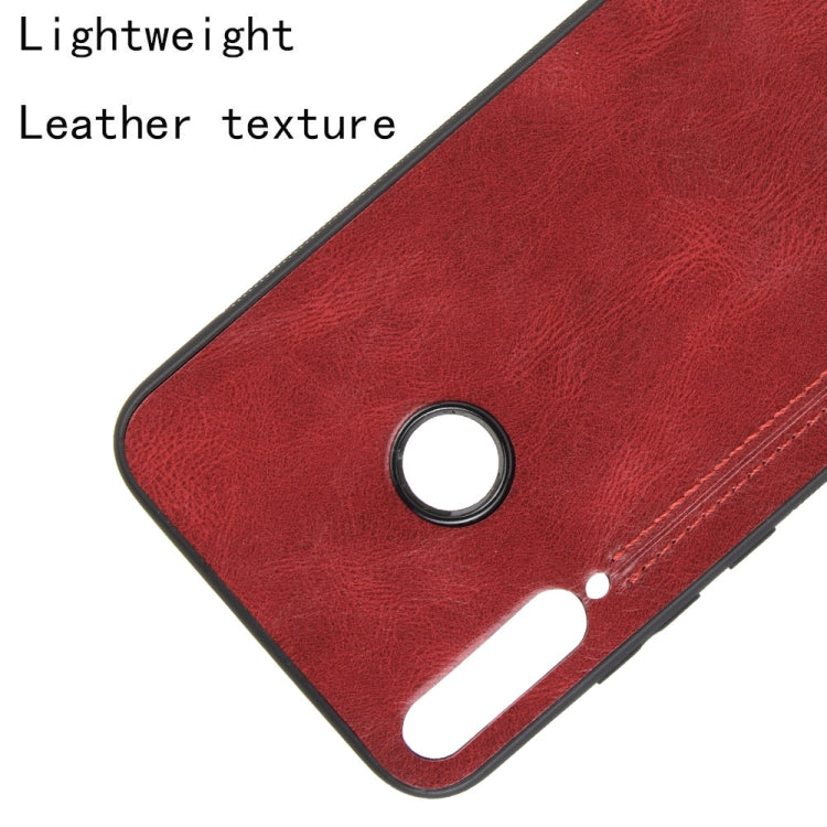 For Huawei Honor 9C Shockproof Sewing Cow Pattern Skin PC + PU + TPU Case