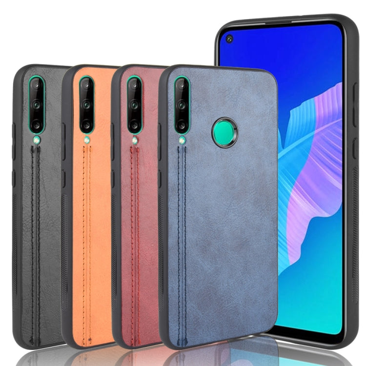 For Huawei Honor 9C Shockproof Sewing Cow Pattern Skin PC + PU + TPU Case