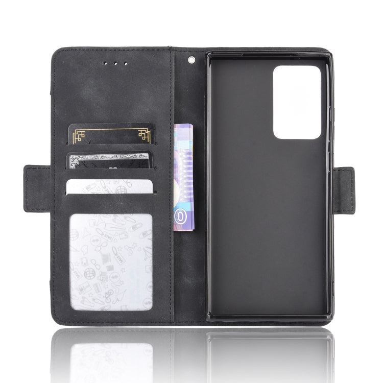 For Samsung Galaxy Note20 Wallet Style Skin Feel Calf Pattern Leather Case with Separate Card Slot