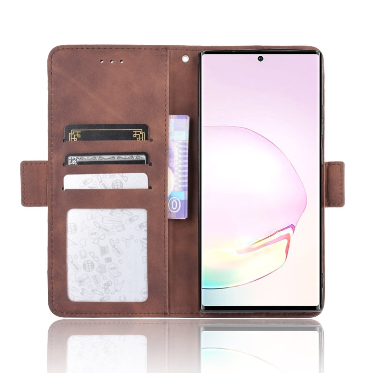 For Samsung Galaxy Note20 Wallet Style Skin Feel Calf Pattern Leather Case with Separate Card Slot