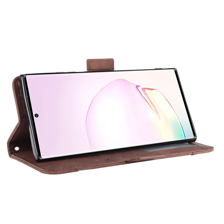 For Samsung Galaxy Note20 Wallet Style Skin Feel Calf Pattern Leather Case with Separate Card Slot