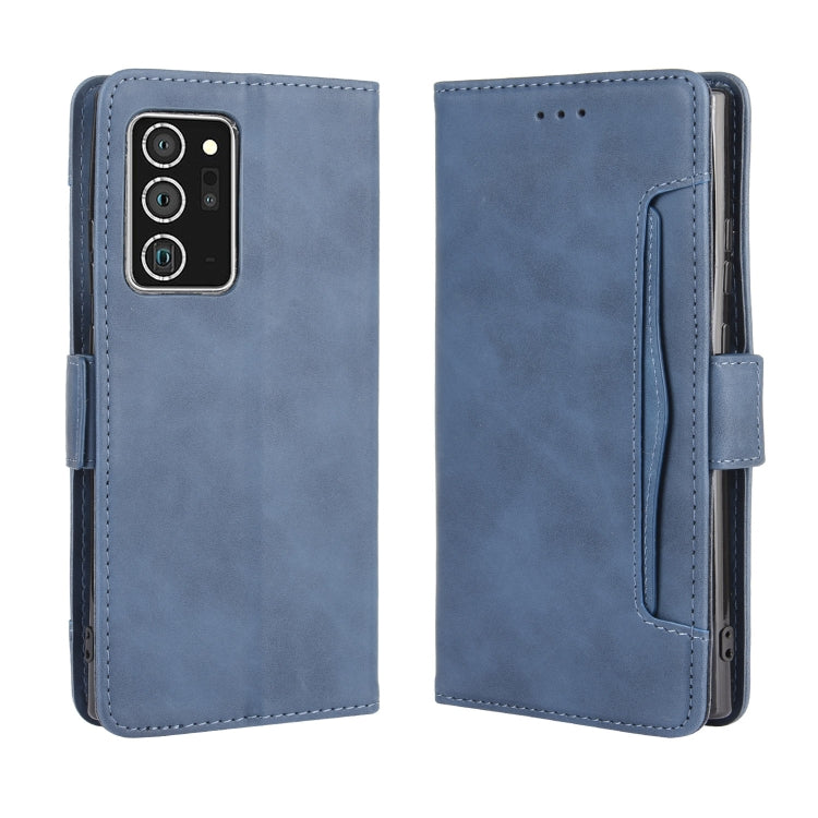 For Samsung Galaxy Note20 Wallet Style Skin Feel Calf Pattern Leather Case with Separate Card Slot