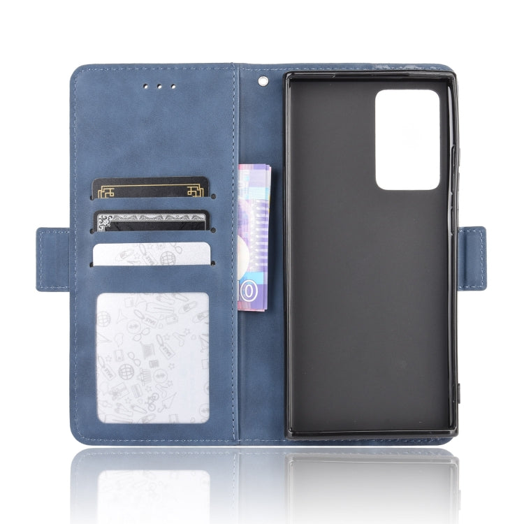 For Samsung Galaxy Note20 Wallet Style Skin Feel Calf Pattern Leather Case with Separate Card Slot