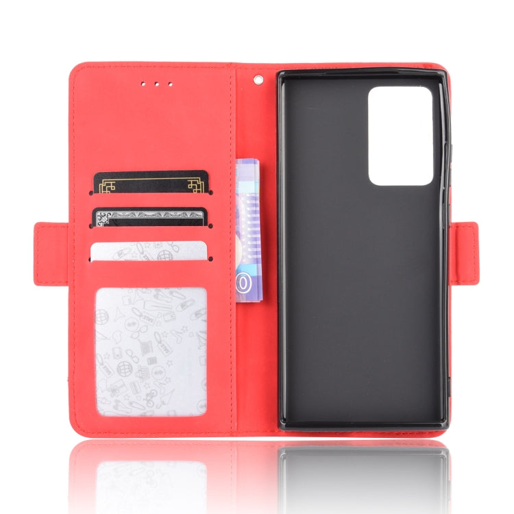 For Samsung Galaxy Note20 Wallet Style Skin Feel Calf Pattern Leather Case with Separate Card Slot