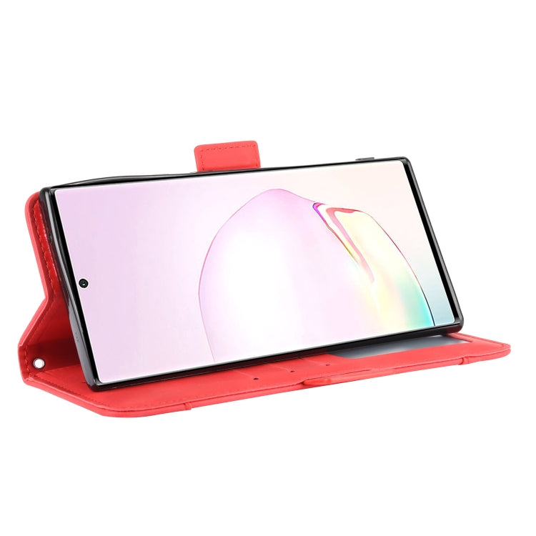 For Samsung Galaxy Note20 Wallet Style Skin Feel Calf Pattern Leather Case with Separate Card Slot