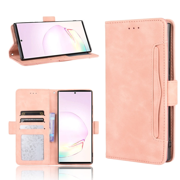 For Samsung Galaxy Note20 Wallet Style Skin Feel Calf Pattern Leather Case with Separate Card Slot