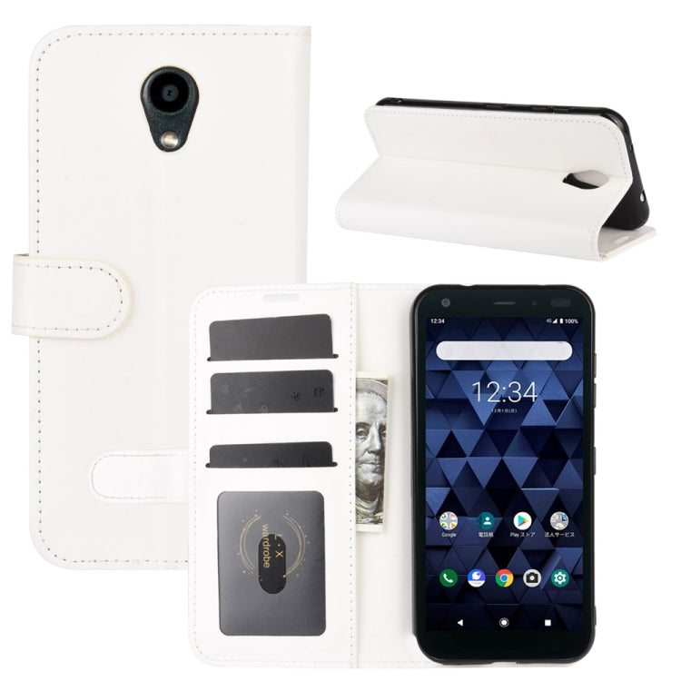 For Kyocera DIGNO BX R64 Texture Single Horizontal Flip Protective Case with Holder & Card Slots & Wallet& Photo Frame