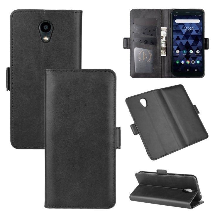 For Kyocera DIGNO BX Dual-side Magnetic Buckle Horizontal Flip Leather Case with Holder & Card Slots & Wallet