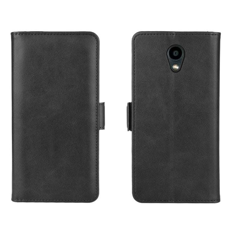 For Kyocera DIGNO BX Dual-side Magnetic Buckle Horizontal Flip Leather Case with Holder & Card Slots & Wallet