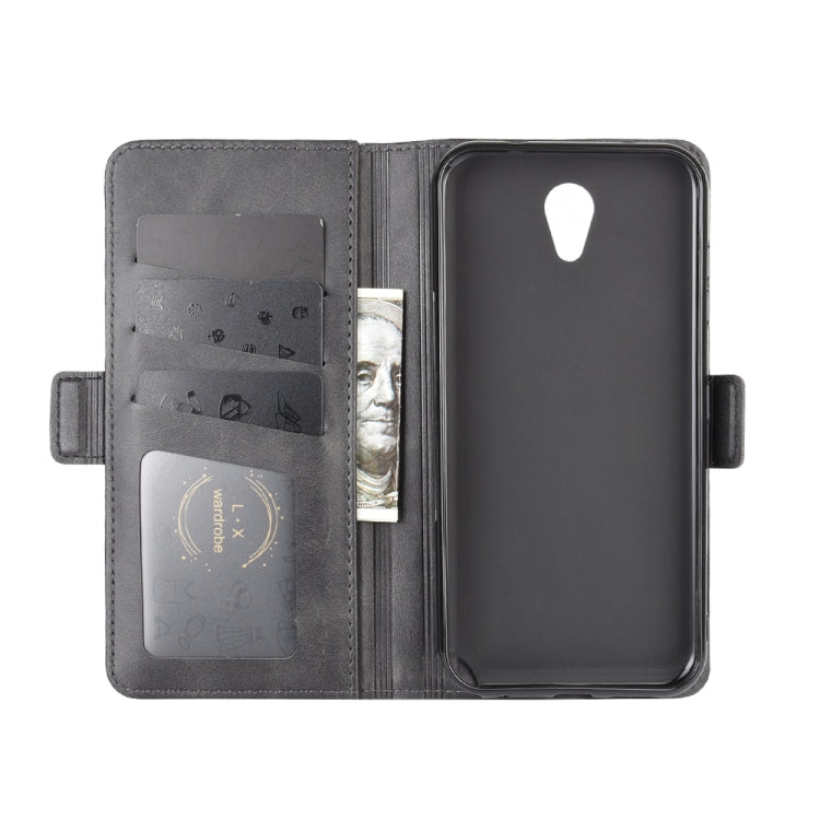 For Kyocera DIGNO BX Dual-side Magnetic Buckle Horizontal Flip Leather Case with Holder & Card Slots & Wallet