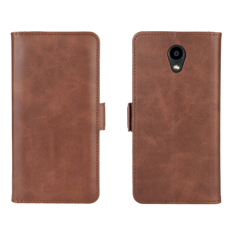 For Kyocera DIGNO BX Dual-side Magnetic Buckle Horizontal Flip Leather Case with Holder & Card Slots & Wallet