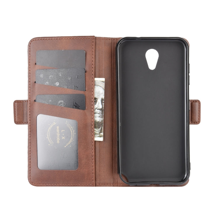 For Kyocera DIGNO BX Dual-side Magnetic Buckle Horizontal Flip Leather Case with Holder & Card Slots & Wallet