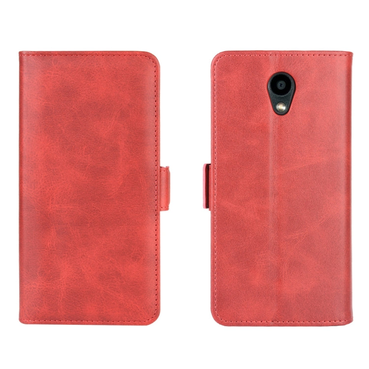 For Kyocera DIGNO BX Dual-side Magnetic Buckle Horizontal Flip Leather Case with Holder & Card Slots & Wallet