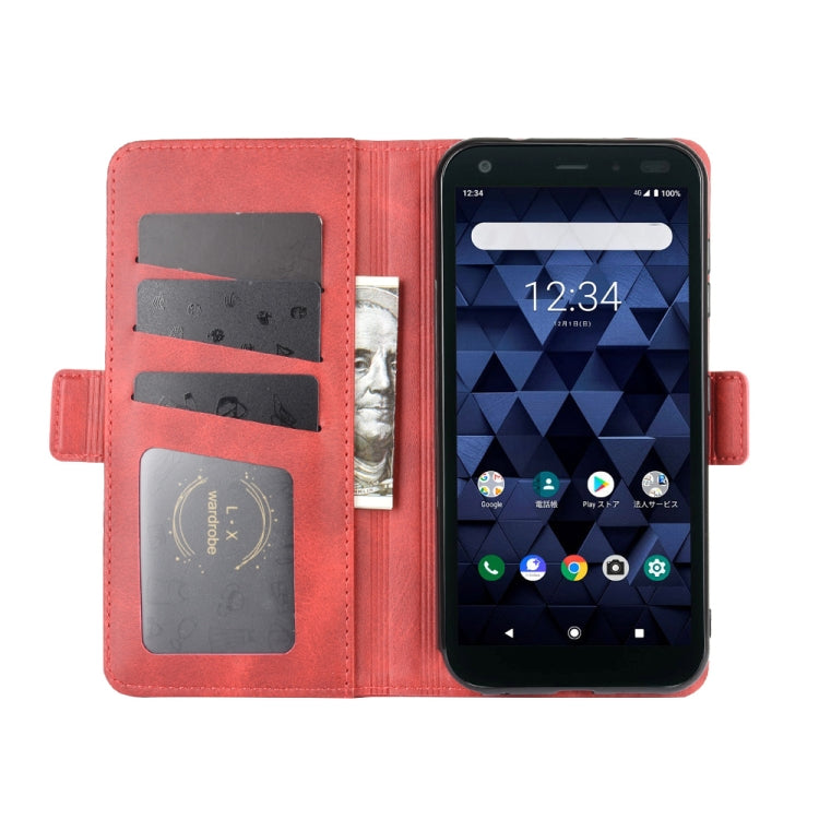 For Kyocera DIGNO BX Dual-side Magnetic Buckle Horizontal Flip Leather Case with Holder & Card Slots & Wallet