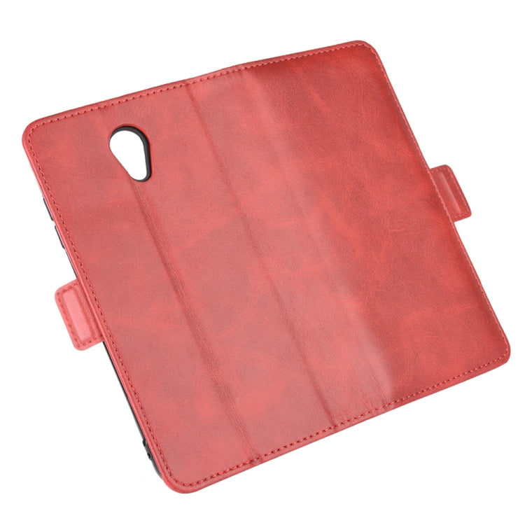 For Kyocera DIGNO BX Dual-side Magnetic Buckle Horizontal Flip Leather Case with Holder & Card Slots & Wallet