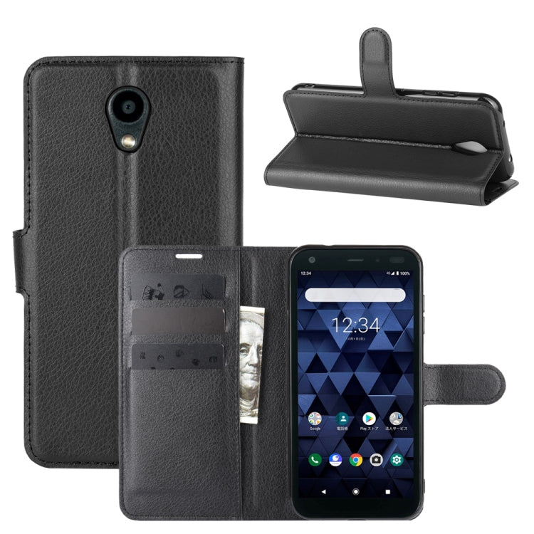 For Kyocera DIGNO BX Litchi Texture Horizontal Flip Protective Case with Holder & Card Slots & Wallet