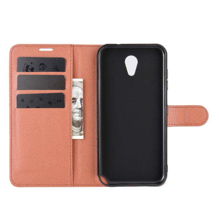 For Kyocera DIGNO BX Litchi Texture Horizontal Flip Protective Case with Holder & Card Slots & Wallet