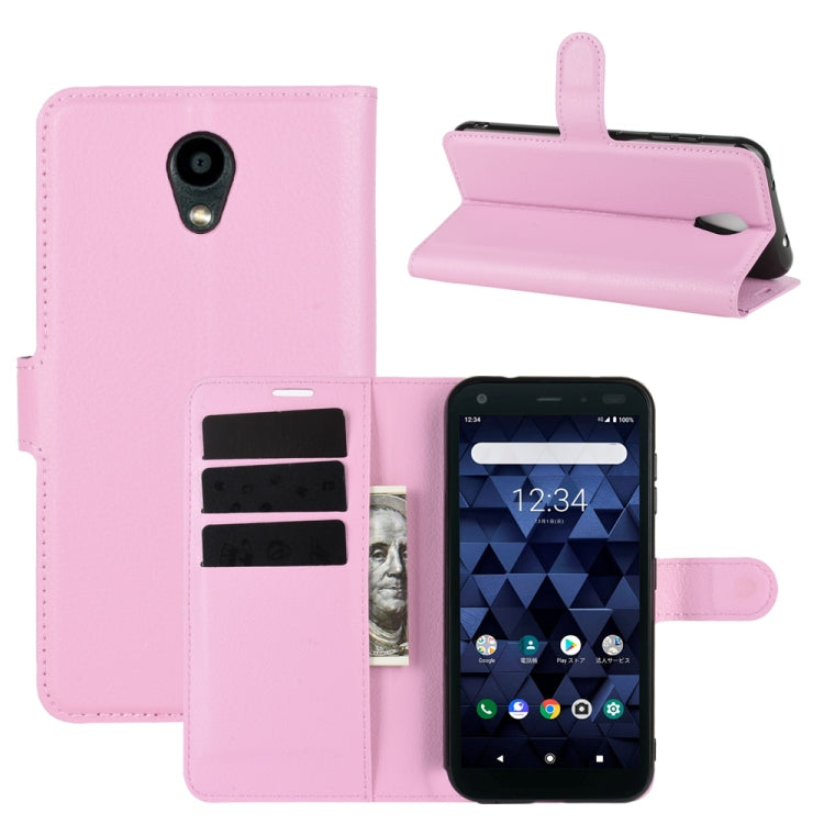 For Kyocera DIGNO BX Litchi Texture Horizontal Flip Protective Case with Holder & Card Slots & Wallet