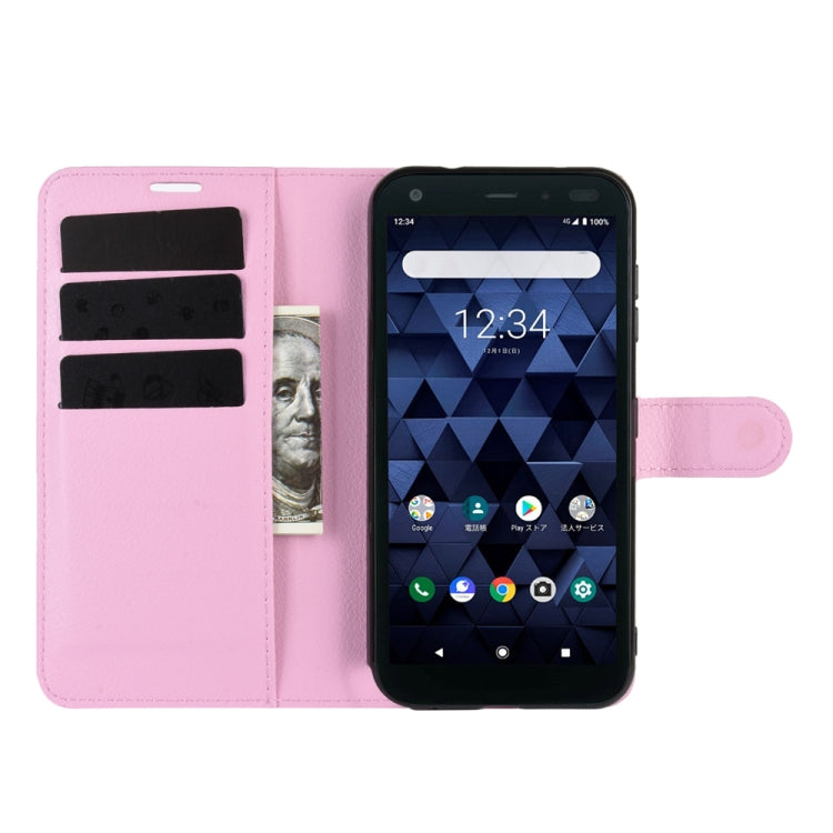 For Kyocera DIGNO BX Litchi Texture Horizontal Flip Protective Case with Holder & Card Slots & Wallet