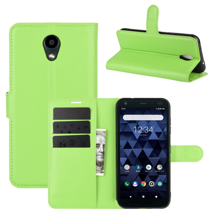 For Kyocera DIGNO BX Litchi Texture Horizontal Flip Protective Case with Holder & Card Slots & Wallet