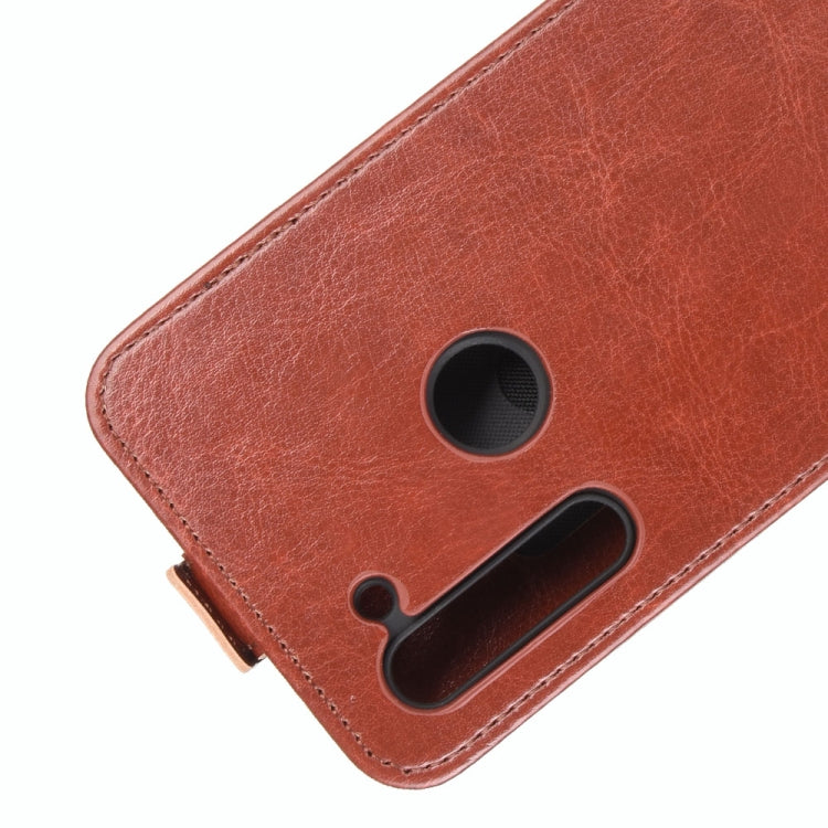 For Motorola Moto G8 R64 Texture Single Vertical Flip Leather Protective Case with Card Slots & Photo Frame