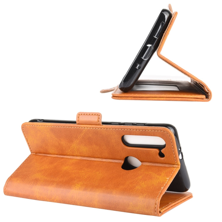 For Motorola Moto G8 Dual-side Magnetic Buckle Horizontal Flip Leather Case with Holder & Card Slots & Wallet