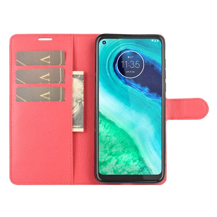 For Motorola Moto G8 Litchi Texture Horizontal Flip Protective Case with Holder & Card Slots & Wallet