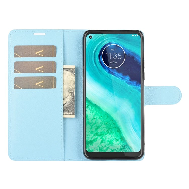 For Motorola Moto G8 Litchi Texture Horizontal Flip Protective Case with Holder & Card Slots & Wallet