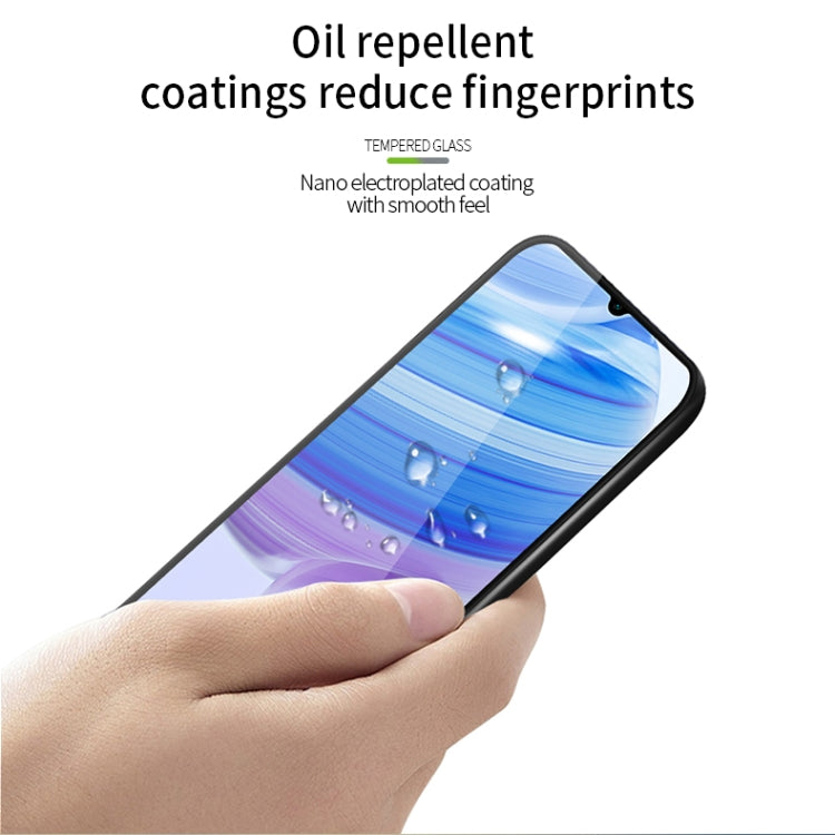 For Xiaomi Redmi 10X Pro MOFI 9H 3D Explosion-proof Curved Screen Tempered Glass Film(Black)