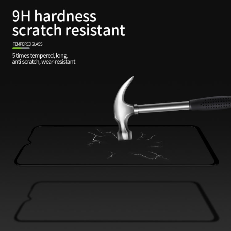 For Xiaomi Redmi 9A / 9C MOFI 9H 3D Explosion-proof Curved Screen Tempered Glass Film(Black)