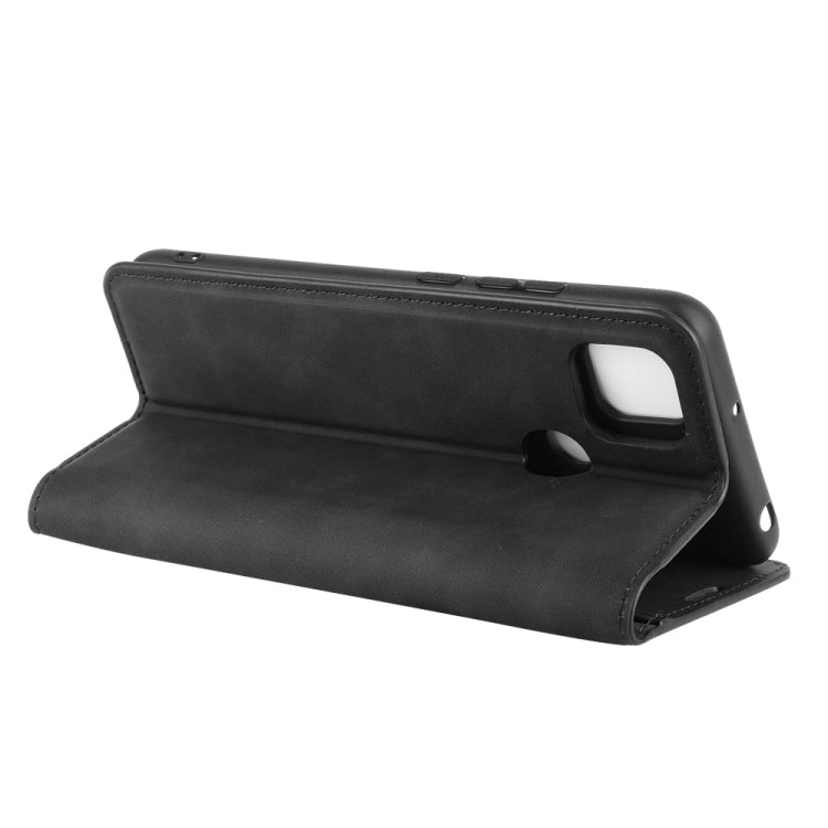 For Xiaomi Redmi 9C Retro-skin Business Magnetic Suction Leather Case with Holder & Card Slots & Wallet