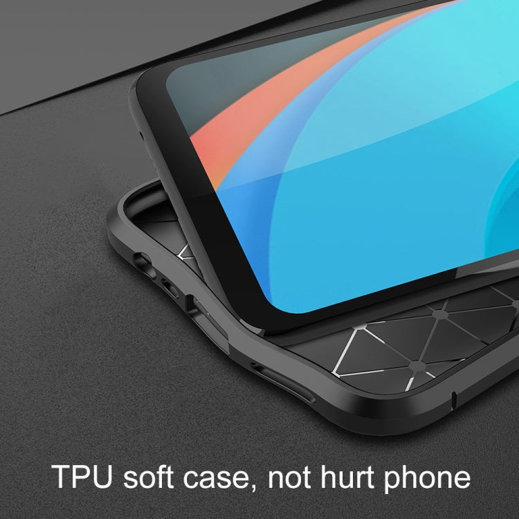 For OPPO Realme C11 Litchi Texture TPU Shockproof Case