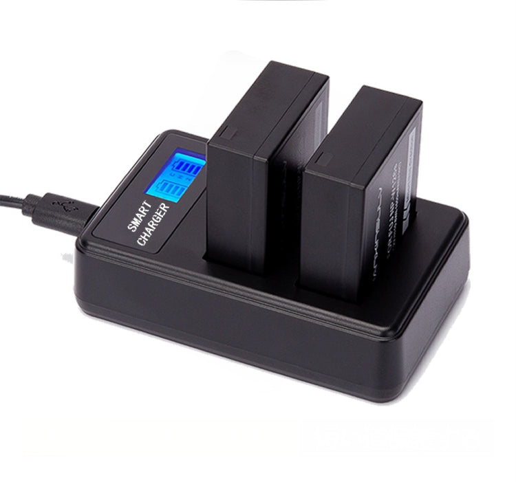 Smart LCD Display USB Dual Charger for PANASONIC DMW-BMB9E(T)