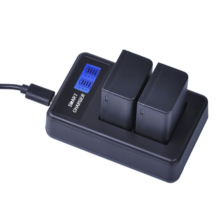 Smart LCD Display USB Dual Charger for PANASONIC DMW-BMB9E(T)