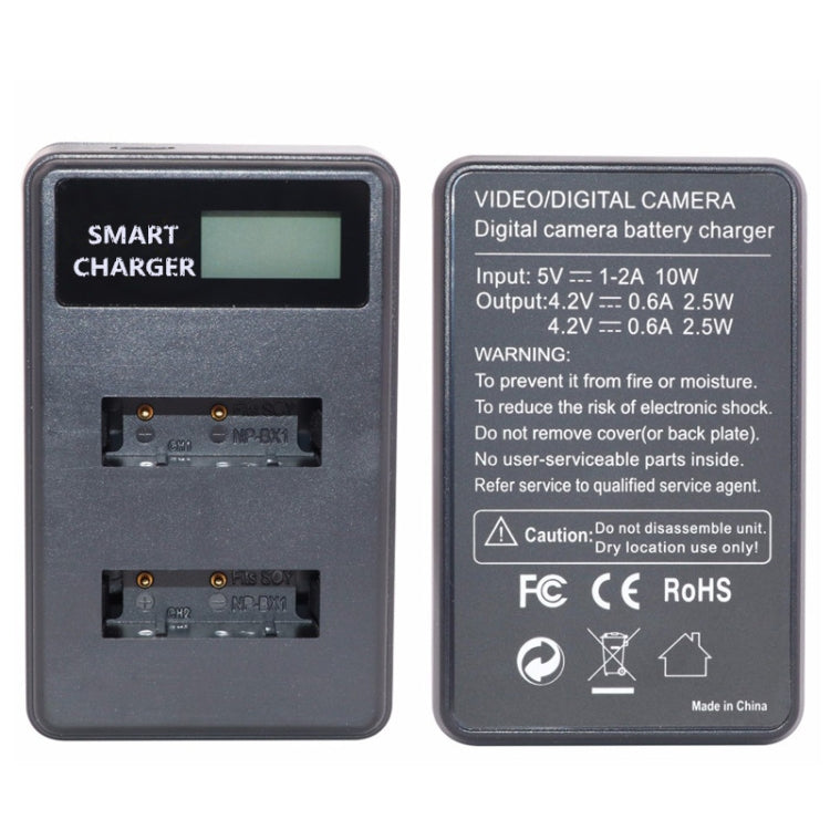 For Sony NP-BX1 Smart LCD Display USB Dual Charger