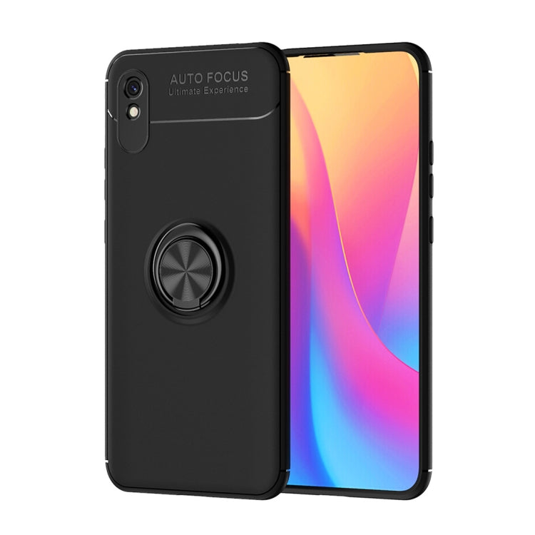 For Xiaomi Redmi 9A Metal Ring Holder 360 Degree Rotating TPU Case