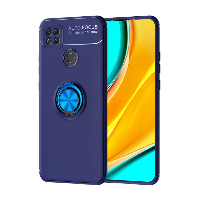 For Xiaomi Redmi 9C Metal Ring Holder 360 Degree Rotating TPU Case