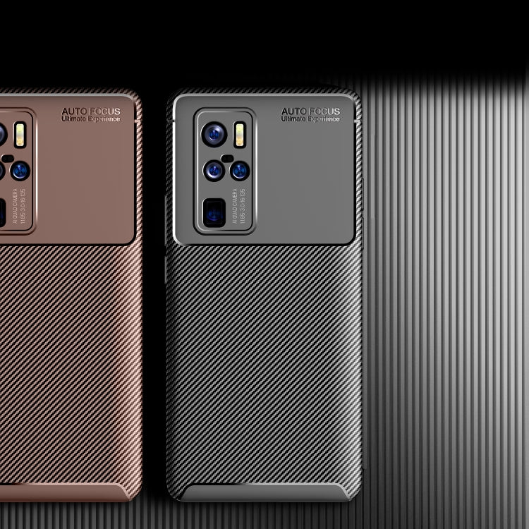 For vivo X50 Pro+ Carbon Fiber Texture Shockproof TPU Case