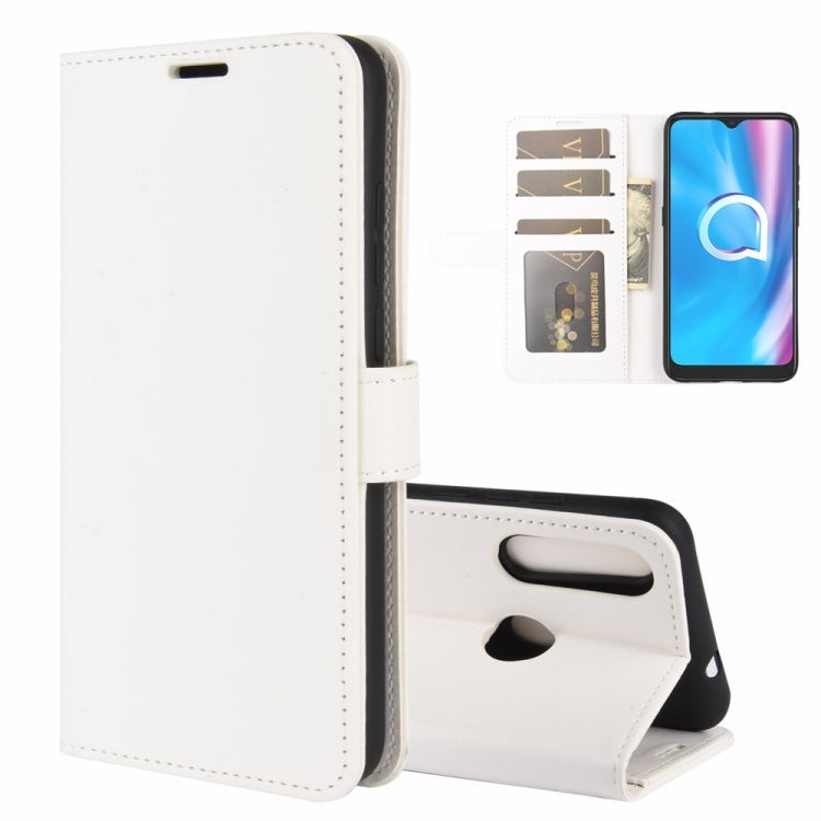 For Alcatel 1SE  2020 R64 Texture Single Horizontal Flip Protective Case with Holder & Card Slots & Wallet& Photo Frame