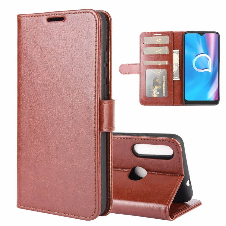 For Alcatel 1SE  2020 R64 Texture Single Horizontal Flip Protective Case with Holder & Card Slots & Wallet& Photo Frame