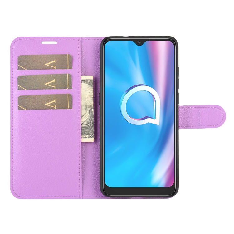 For Alcatel 1SE  2020 Litchi Texture Horizontal Flip Protective Case with Holder & Card Slots & Wallet