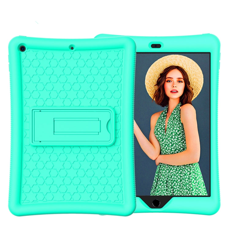 For iPad 10.2 Shockproof Silicone + PC Protection Case with Holder