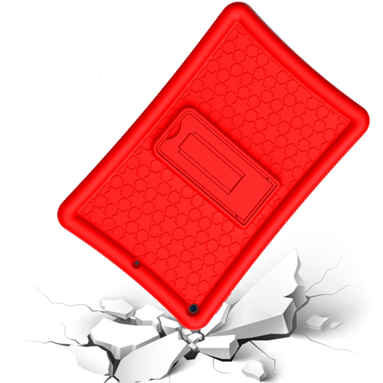 For iPad 10.2 Shockproof Silicone + PC Protection Case with Holder