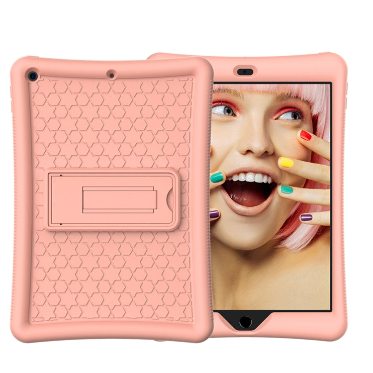 For iPad 10.2 Shockproof Silicone + PC Protection Case with Holder